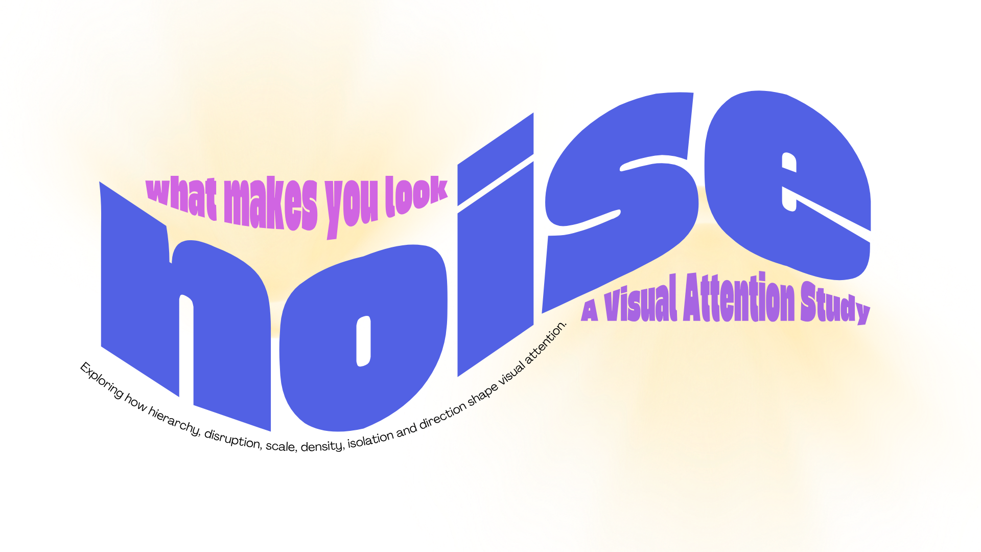 NOISE visual attention study cover artwork